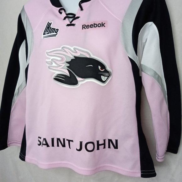 Reebok St John New Brunswick Sea Dog Minor Hockey Jersey (Women M) - Picture 3 of 10